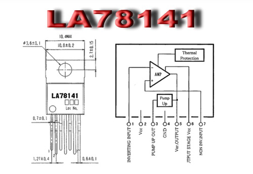 Diagram Blok IC Vertikal LA78141