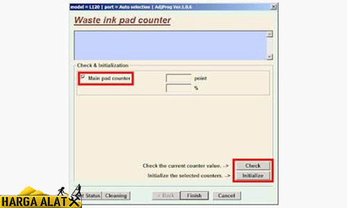 pilih Waste ink Pad Counter