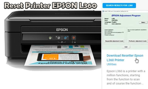 Cara Reset Printer Epson L360 Manual Dengan Resetter