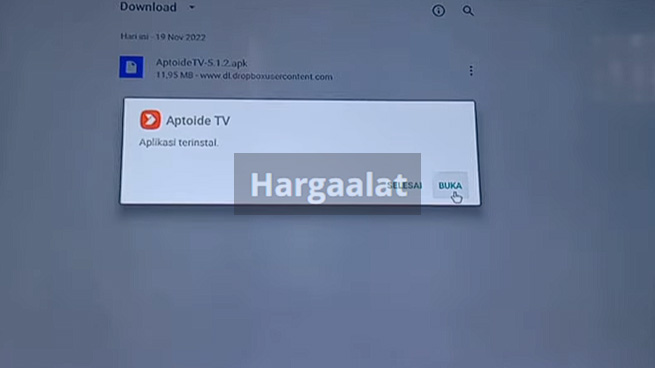 Berhasil Install Aptoide TV di STB Indihome